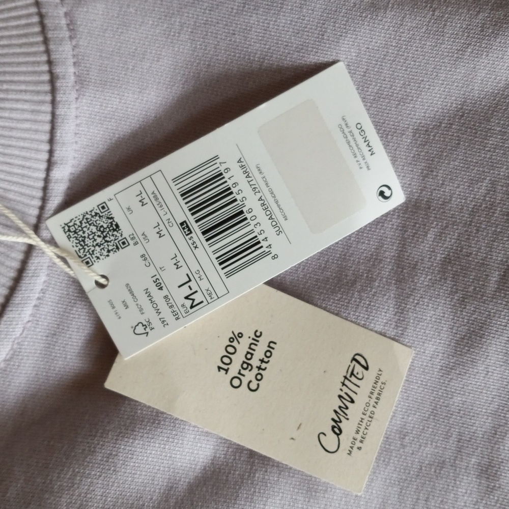 MANGO Tarifa Sweatshirt sz M/L - Picture 4 of 7